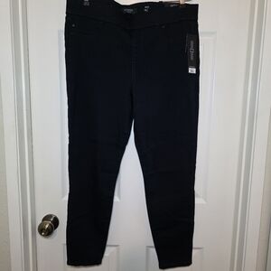 LIVERPOOL WOMEN'S SKINNY PANT BLACK SIZE 14P NWT